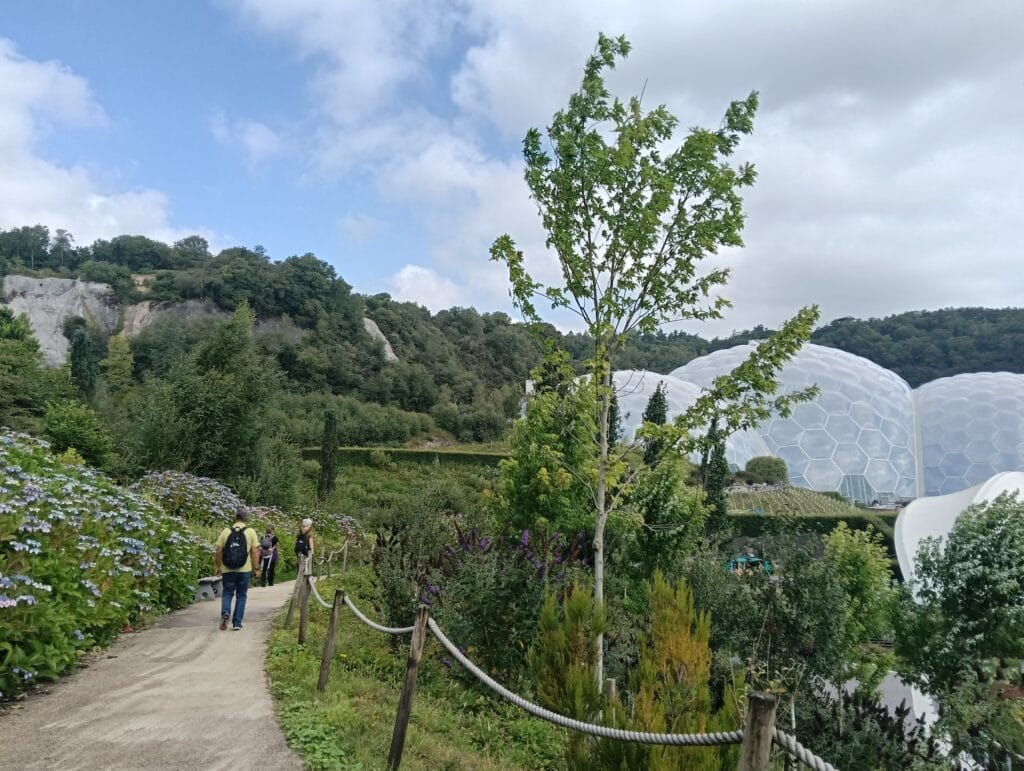 Cupole dell’Eden Project in Cornovaglia immerse nella natura, tappa di un viaggio solidale con Explora nel Mondo Tour Operator.