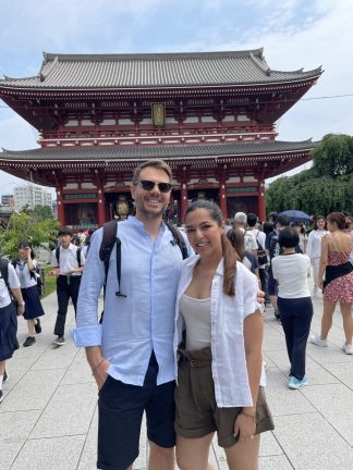 Jacopo e Maggie in viaggio di nozze in Giappone, Fiji e Singapore organizzato su misura da Explora nel Mondo.